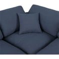 thumbnail image 3 of Meridian Furniture Comfy Navy Linen Textured Fabric Modular Sectional, 3 of 15