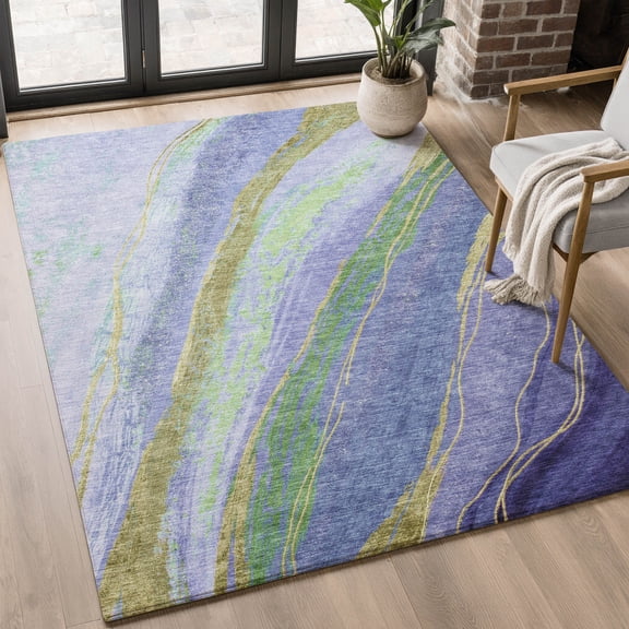 Addison Rugs Mayfield Premium Machine Washable Transitional Swirls Purple Rectangle Rug, 10' X 14' Machine Washable Transitional Swirls Purple Oversized Sherpa Throw Blanket