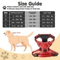 thumbnail image 3 of No Pull Dog Harness Front Clip Heavy Duty Reflective Easy Control Handle for Large Dog Walking(Red,L), 3 of 9
