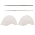 thumbnail image 1 of 2 Set Silicone Hair Highlights Caps Hair Coloring Caps Hair Dye Hats with Needle, 1 of 9