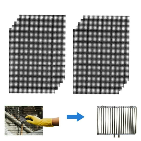 Cleaning Screen,Flexible Scrubbing Mesh for Household Cleaning,Toilets Cleaner for Hard Water,Flexible Scrubbing Pads for Household,12pcs,11x4.5In