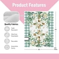 thumbnail image 2 of Spring Summer Religious Cross Mailbox Cover Magnetic Standard Size 21"x18", Easter Christian Flower Leaves Decorative Post Letter Box Wrap Decor, Green Plaid Farmhouse Garden Outdoor Decoration, 2 of 6