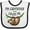 White and Black, variant on Inktastic My Godmother Loves Me Cute Sloth and Baby Boys or Girls Baby Bib