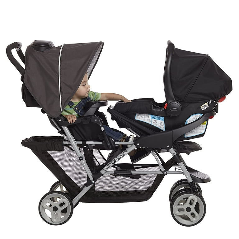 Graco DuoGlider Click Connect Double Stroller Glacier 27.37 lbs