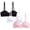 Black/White/Pink, variant on dELiA*s Girls Bras - 3 Pack Seamless Padded Bras for Teens with Removable Straps