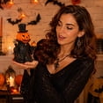 thumbnail image 5 of Halloween Decorations Lights Resin Pumpkin Table Decor Ornament Spooky Figurine for Home Halloween by PALIFEUR, 5 of 6