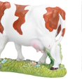 thumbnail image 4 of Cow Figurines Brown and White Cow Model Ornament Animal Sculpture Resin Crafts for Home, 4 of 5