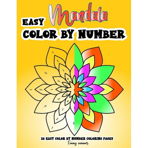 Easy Mandala Color By Number : 28 Easy Color By Number Coloring Pages Collection Of Different style Easy Mandala Color By Number Coloring Pages For ...