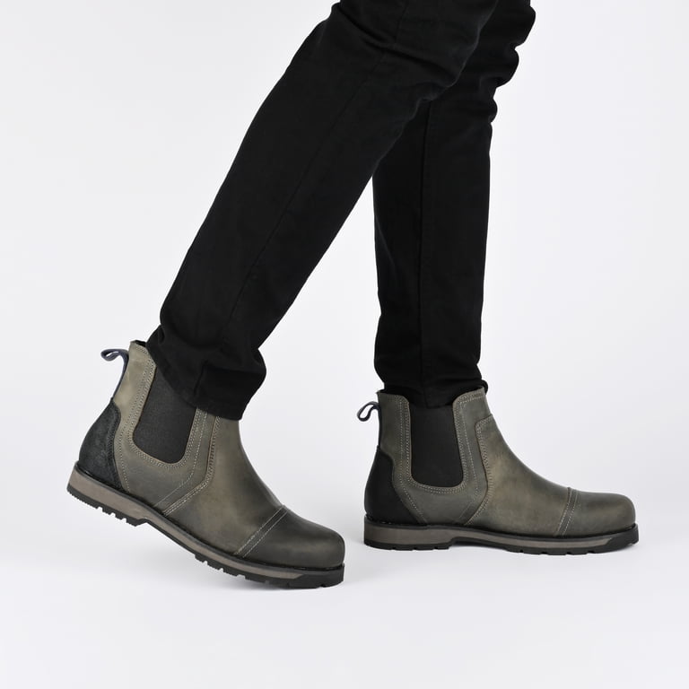 Territory Holloway Chelsea Boot Gray Size 8.5 Leather Pull-On Ankle Work Territory Holloway Cap Toe Chelsea Boot | ShopSimon main image 3