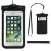 "Universal Waterproof Case, Mignova Cellphone Dry Bag Pouch with Lanyard Armband Strap for Apple iPhone X, 8, 7, 6 6s Plus Samsung Note 8 S8, S8 Plus S7, S7 Edge up to 6.0"" diagonal (Black)"