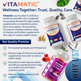 thumbnail image 6 of Vitamatic Calcium Magnesium Zinc D3 Boron | 365 Coated Tablets Supplement | Calcium 1200 mg, Magnesium 420mg, Zinc 25mg, Vitamin D3 1000 IU, Boron 1 mg | Non-GMO | Gluten Free | Made in USA, 6 of 10