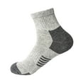 thumbnail image 2 of Dolkfu Socks Mens Gray Breathable Athletic Ankle Socks Men Wicking Running Quarter Socks, 2 of 2