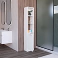thumbnail image 2 of Parks Linen Bathroom Storage Cabinet with One Door and Six Shelves, Tall Freestanding, 2 of 5