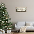 thumbnail image 3 of Stupell Industries Woodland Christmas Typography Holiday Painting Brown Floater Framed Canvas Art Print Wall Art, 31 x 14, 3 of 10