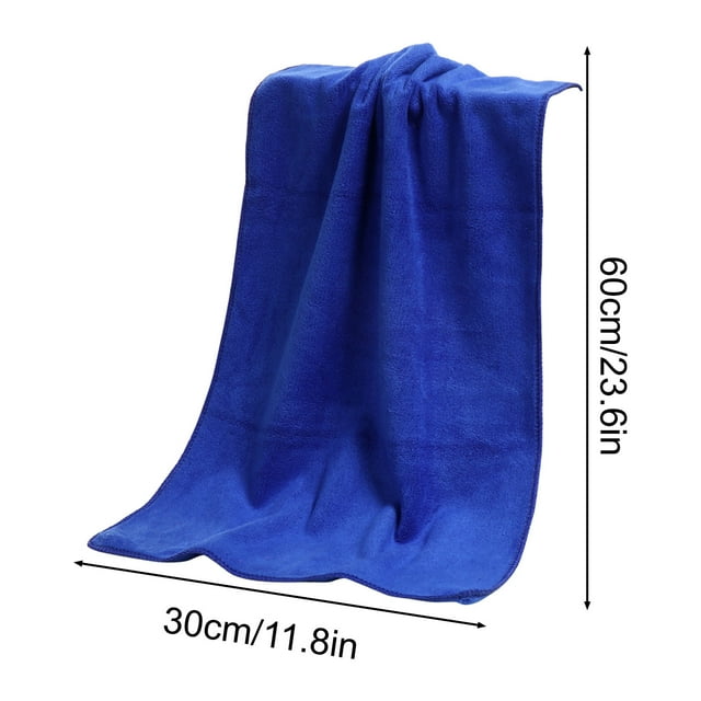 Toalla de baño para pies, absorbente y gruesa, para cabello seco, 6 unidades