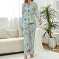 thumbnail image 2 of Top-kevin Women Long Sleeve Pajama Set Comfy Pjs Sets Christmas Cupcakes Candy Canes 2 Piece Lounge Set, 2 of 12