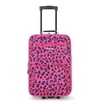 thumbnail image 2 of Rockland Fashion Softside Upright Luggage Set, Magenta Leopard, 2-Piece (14/19), 2 of 5