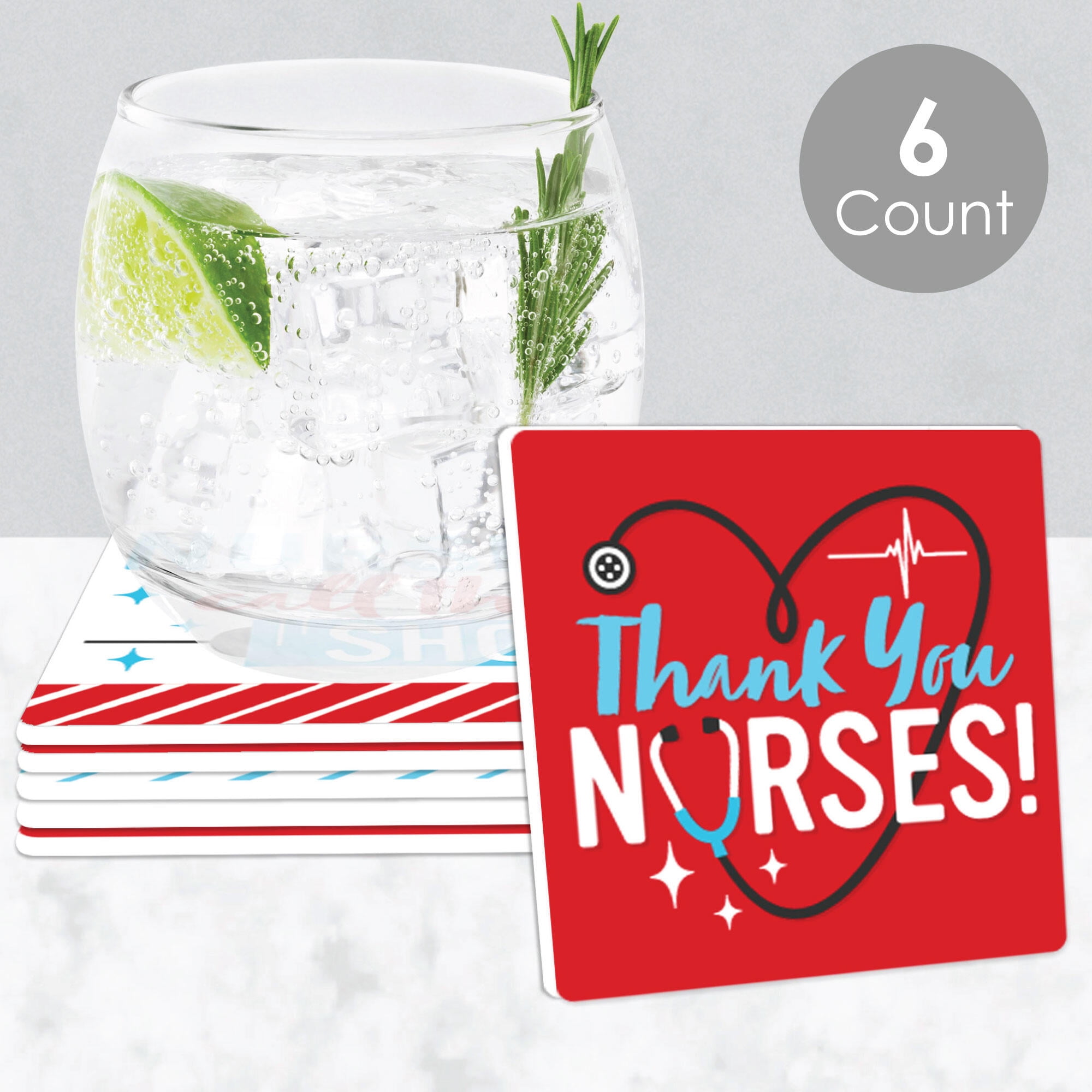 4 Wood Drink Coasters NURSE #38 Healthcare worker hospital nursing RN LPN Glossy Kitchen Bar Beverage Gift