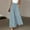 Blue, variant on Babysbule Long Pants for Women Womens Fashion Summer Casual Drawstring Pocket Elastic Waist Long Wide Leg Pants