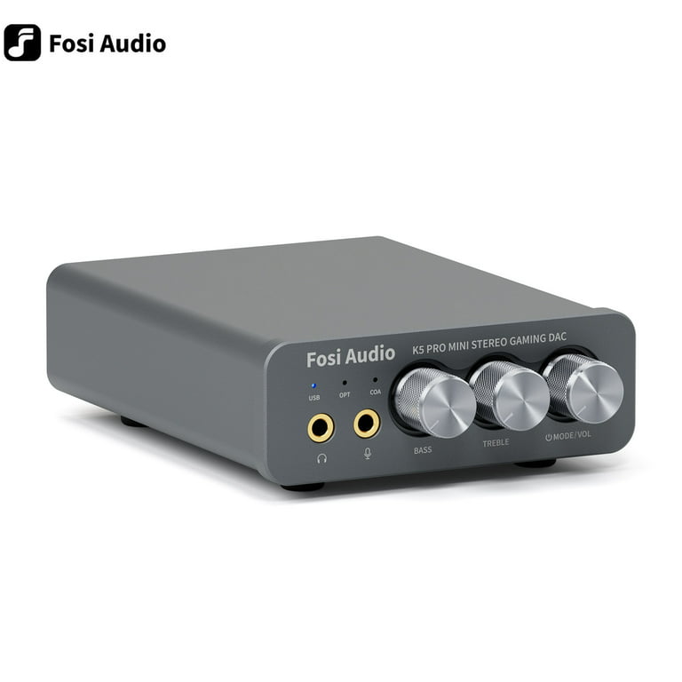 Fosi Audio K5 Pro Gaming DAC Headphone Amplifier Mini Hi-Fi Stereo  Digital-to-Analog Audio Converter USB Type C/Optical/Coaxial to RCA/3.5MM  AUX for