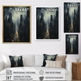 thumbnail image 4 of Designart "Skyscrapers Metropolis I" Cityscapes Floater Framed Canvas Art Print, 4 of 7