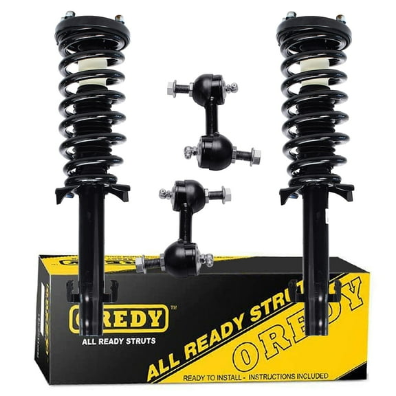 OREDY 4PC Front Struts & Sway Bar Links Kit for 2008 2009 2010 2011 2012 Honda Accord 2.4L - 172562L 172562R K90456 K90457