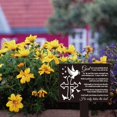 thumbnail image 4 of Rectangle Shaped Dove Cross Memorial Remembrance Plaque Stake for Cemetery Acrylic Waterproof Sympathy Garden Stake for Yard Grave Cemetery, 4 of 8