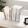 thumbnail image 4 of Clear Acrylic File Holder, Vertical Desktop Organizer for Letter Size Papers Folders Magazines, Transparent Mail Sorter Rack, Multi-Purpose Document Storage for Home Office Classroom, 4 of 8