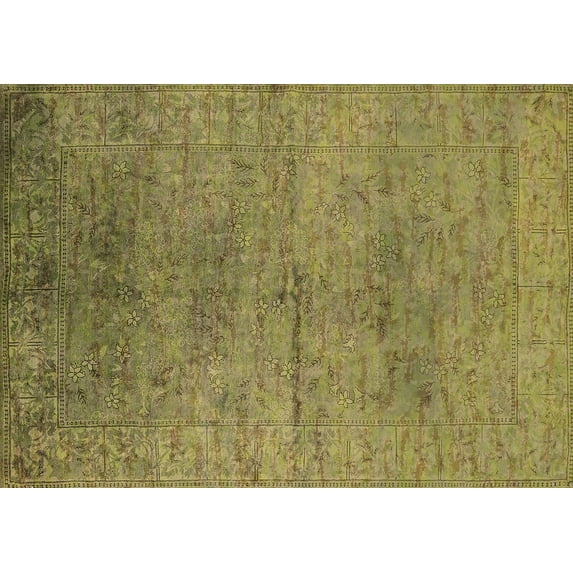 Ahgly Company Indoor Rectangle Oriental Brown Industrial Area Rugs, 7' x 9'