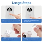 Rechargeable Baby Nose Suction Device, Electric Nasal Aspirator with 9 Suction Modes and 2 Silicone Tips, Gentle Yet Powerful Snot Booger Mucus Remover for Newborn, Infant & Toddler, Safe & Ea