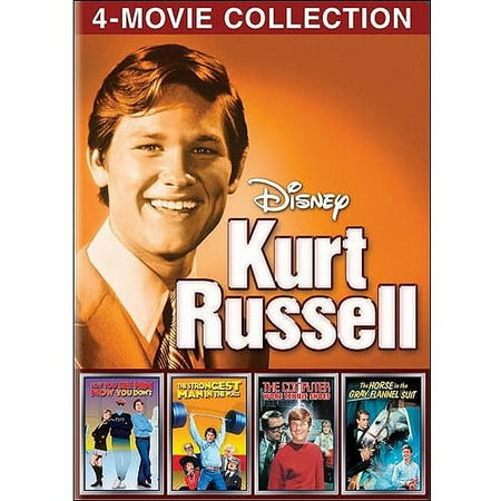 Disney: Kurt Russell 4-Movie Collection - The Computer Wore Tennis Shoes / The Strongest Man In The World / Now You See Him Now You Don't / The Horse In The Gray Flannel Suit