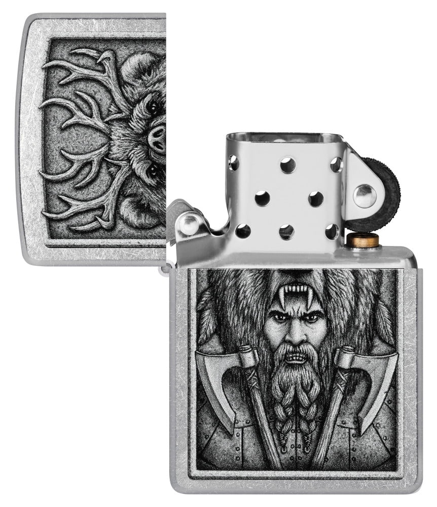 zippo ビンテージ デニムバナー オリジナル30sリーバイスリーチャンピオン Zippo Barbarian Design Street Chrome Pocket Lighter