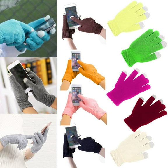 WonderWiz Womens Winter Gloves Touch Screen Warm Fleece Lined Thick Thermal Windproof Ladies Snow Gloves for Cold Weather Green One Size