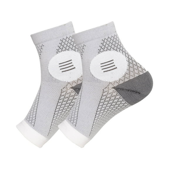 BESTSKY Ankle Brace,Rehabilitation Neuropathy Socks,Moisture-Wicking Comfort Ankle Sleeve,Gray,M
