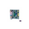 "2681JCWW004 Rainbow Accents 5 Section Coat Locker - 50.5"" Height x 48"" Width x 15"" Depth - 5 Compartment(s) - Purple"