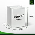 thumbnail image 6 of Zomchi Razor Blade Bank for Safety Razor Blade Storagement, Double Edge Safety Razor Blade Disposal Case, Matte White, 6 of 6