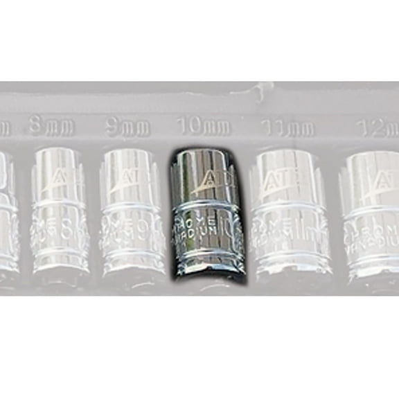 Atd Tools ATD-120012 1/4" Drive 6-point Standard Metric Socket - 10mm
