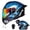 Blue, variant on DOT Bluetooth Modular Motorcycle Helmet,Motorcycle Helmet,Dual Visor Full Face Flip up Integrated Motorcycle Helmets,Built-in Dual Speaker Microphone,Adults Men Women, Blue,L