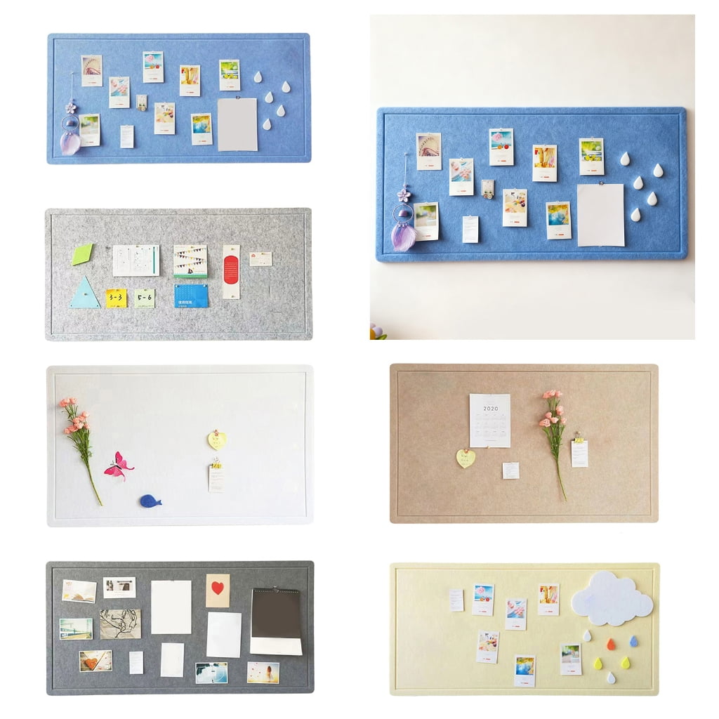 MOMOJIA User Friendly Felt Fabric Bulletin Board Peeling Stick Mounting Surfaces Suitable for Photos Note Office Home School Use