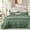 Green, variant on 3-Piece Full/Queen Size Quilt Set - Olive Green Checkered Pattern Bedspread Coverlet with 2 Pillow Shams, Microfiber