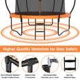 thumbnail image 3 of YORIN Trampoline pour 3-4 Enfants, Trampoline de 10 Pi pour Adultes avec Filet d'Enceinte, Panier de Basketball, Échelle, Capacité de Poids de 1000 Lb, Trampoline Récréatif Extérieur, Trampoline Robuste, 3 of 8