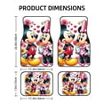 thumbnail image 2 of Cartoon Mickey Mouse And Minnie Mouse Car Floor Mats Universal Floor Mats for Cars Front Rear Car Foot Mats Cute Anime Pattern Car Accessories for Trucks, 2 of 5