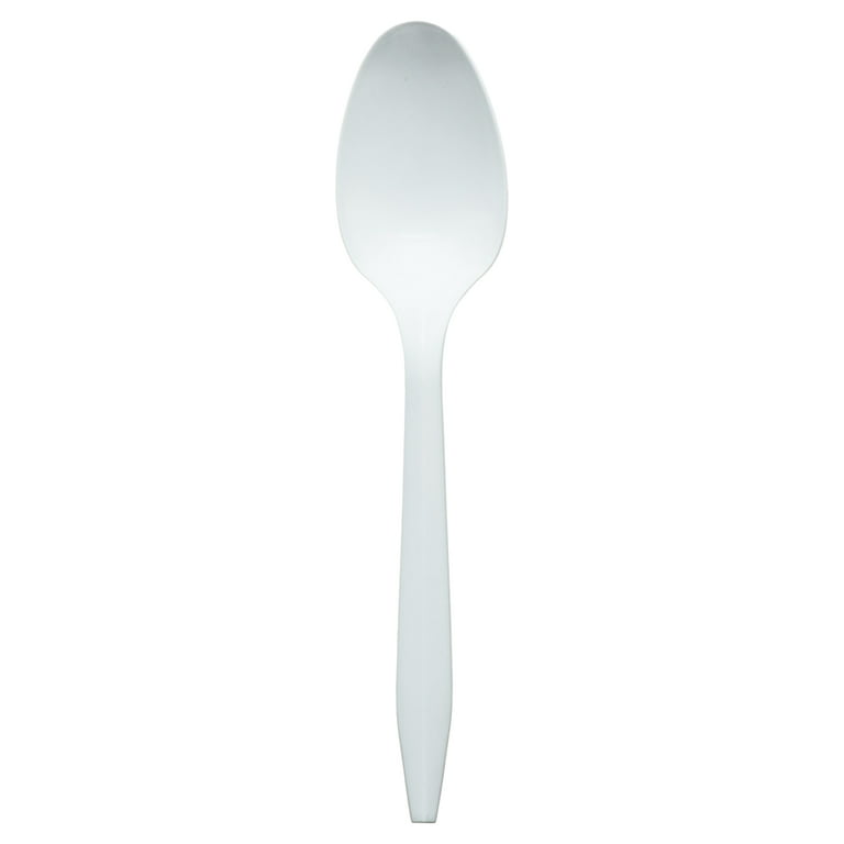 Genuine Joe Medium-Weight Cutlery Plastic Spoons, 1000 Pack, GJO20002