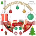thumbnail image 3 of Los ornamentos de la bola de la Navidad fijaron los colgantes decorativos de las chucherías con el paquete de regalo reutilizable para el árbol de Navidad, 3 of 5