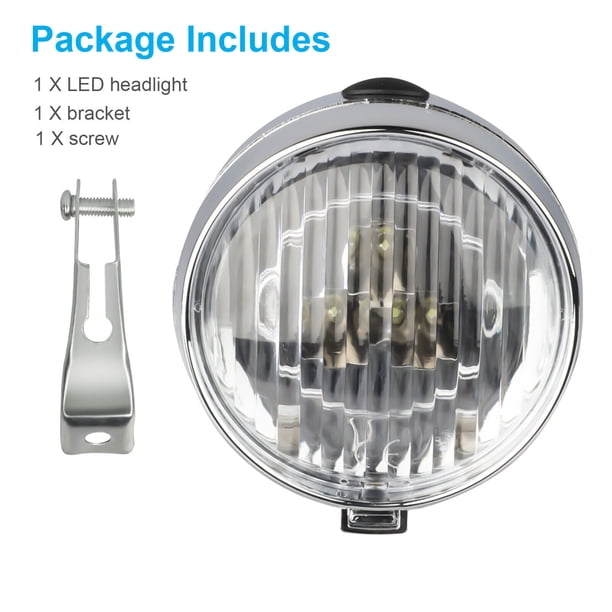 lowrider bicycle lights Retro Bike Headlight for Night Riding Vintage Bike Front and Rear Parts Headlamp Flashlight Vintage LED Bicycle Lights for Women Beach Cruiser Vintage Bike Accessories (Black) and the two modes let you choose between a steady beam and a flashing beam Indicator Lights PRO+ Bicycle Directional