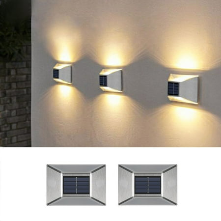 

RKSTN 2PCS Solar Wall Light UP and Down Illuminate Outdoor Sunlight Lamp IP65 Waterproof Modern Decor for Home Garden Porch Lightning Deals of Today - Summer Savings Clearance on Clearance