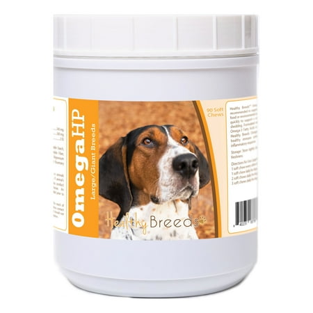 UPC: 0840235187783 | Healthy Breeds Treeing Walker Coonhound Omega HP Fatty Acid Skin and Coat Support Soft Chews