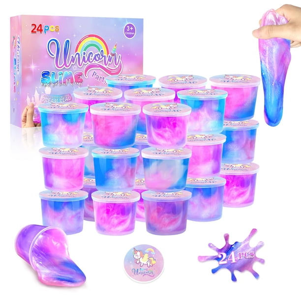 Slime Party Favors NPNE Unicorn, paquete de 24 unidades para niños