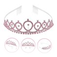 FENGcrown with rhinestone comb tiaras and crowns for women princess
