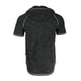 thumbnail image 3 of ZIMEGO Mens Short Sleeve Hoodie - Thin Color Block Raglan Henley T Shirt, 3 of 6